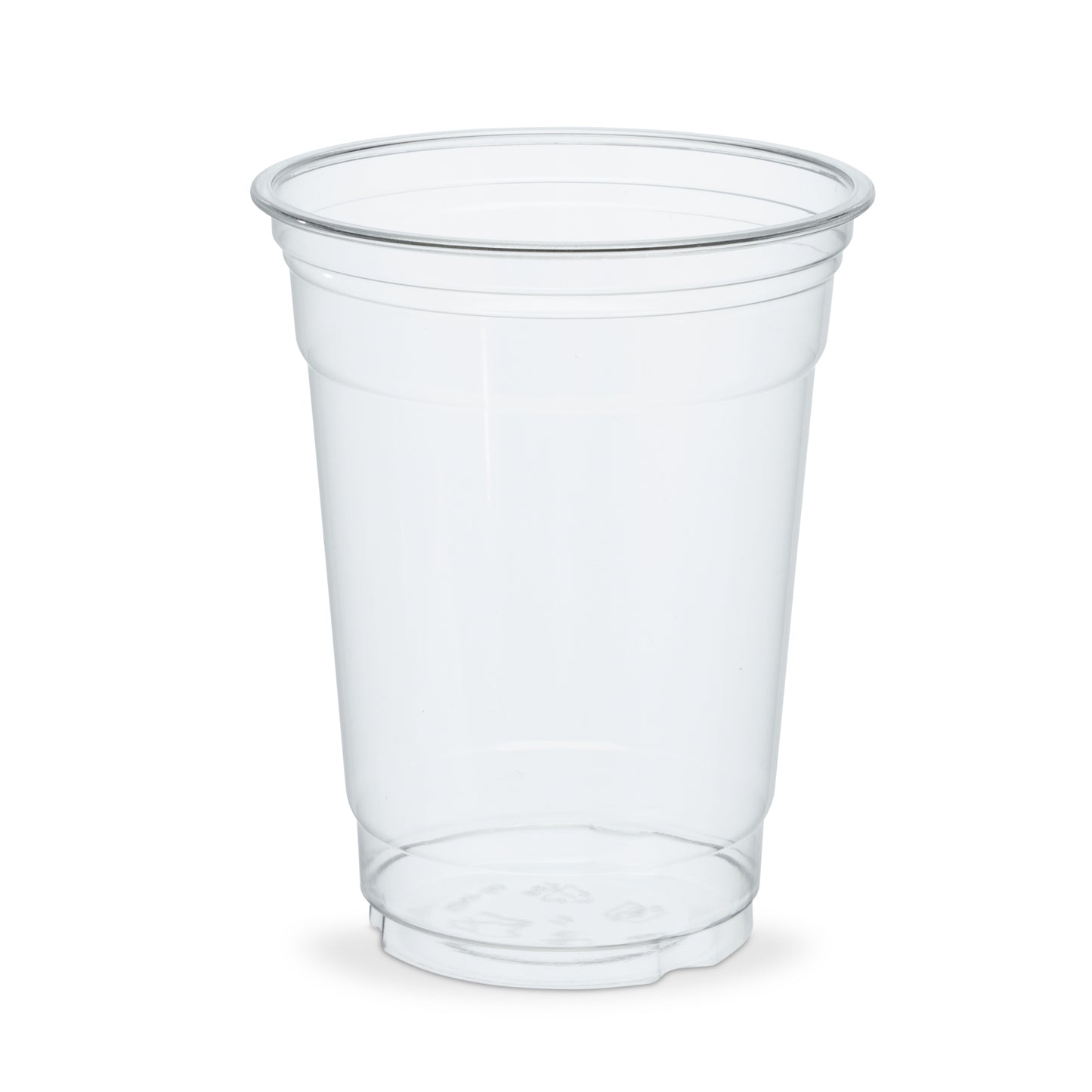 12oz Clear Cups Recycle Milkshake Smoothie Cups with Flat Lids