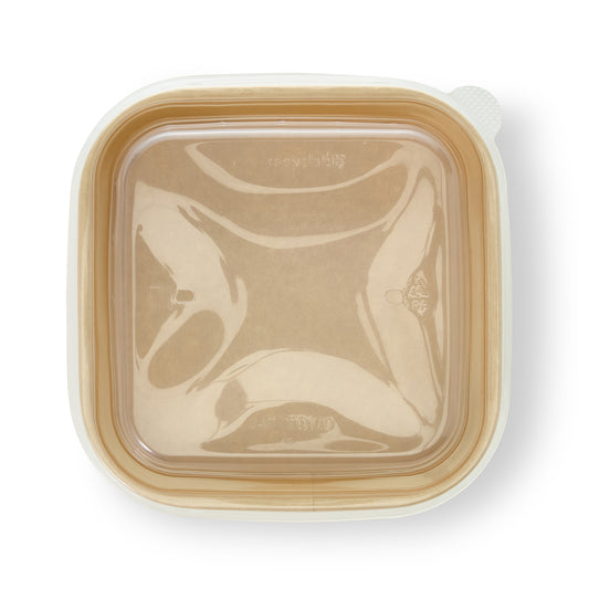 1250ml Kraft Food Container with PP Lids (300pcs)